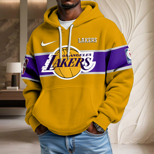 NBA x LAL Basketball Waffle Hoodie HLP HLPHUONG