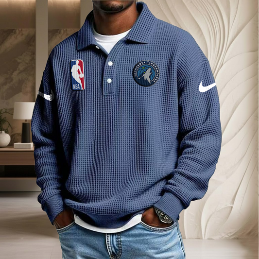 NBA x MT Waffle Three Button Lapel Polo HLP HLPHUONG