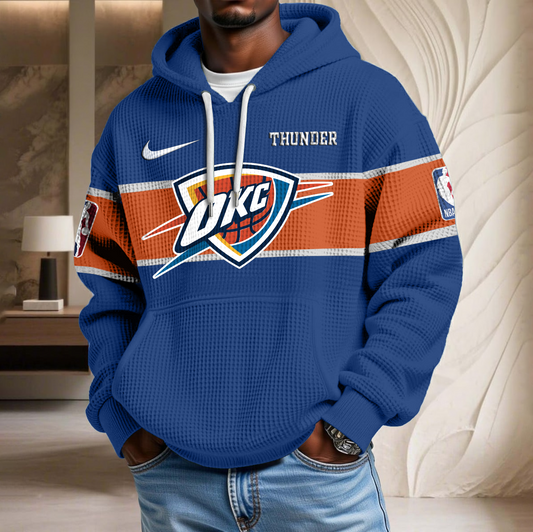 NBA x OKC Basketball Waffle Hoodie HLP HLPHUONG