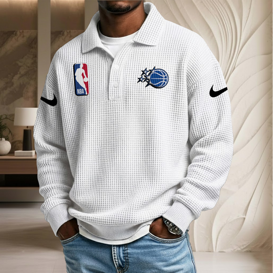 NBA x OM Waffle Three Button Lapel Polo HLP HLPHUONG