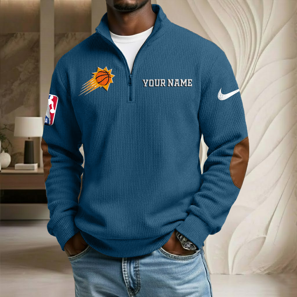 NBA x PHO Custom Name Stand Collar Half-zip Sweatshirt HLP HLPHUONG