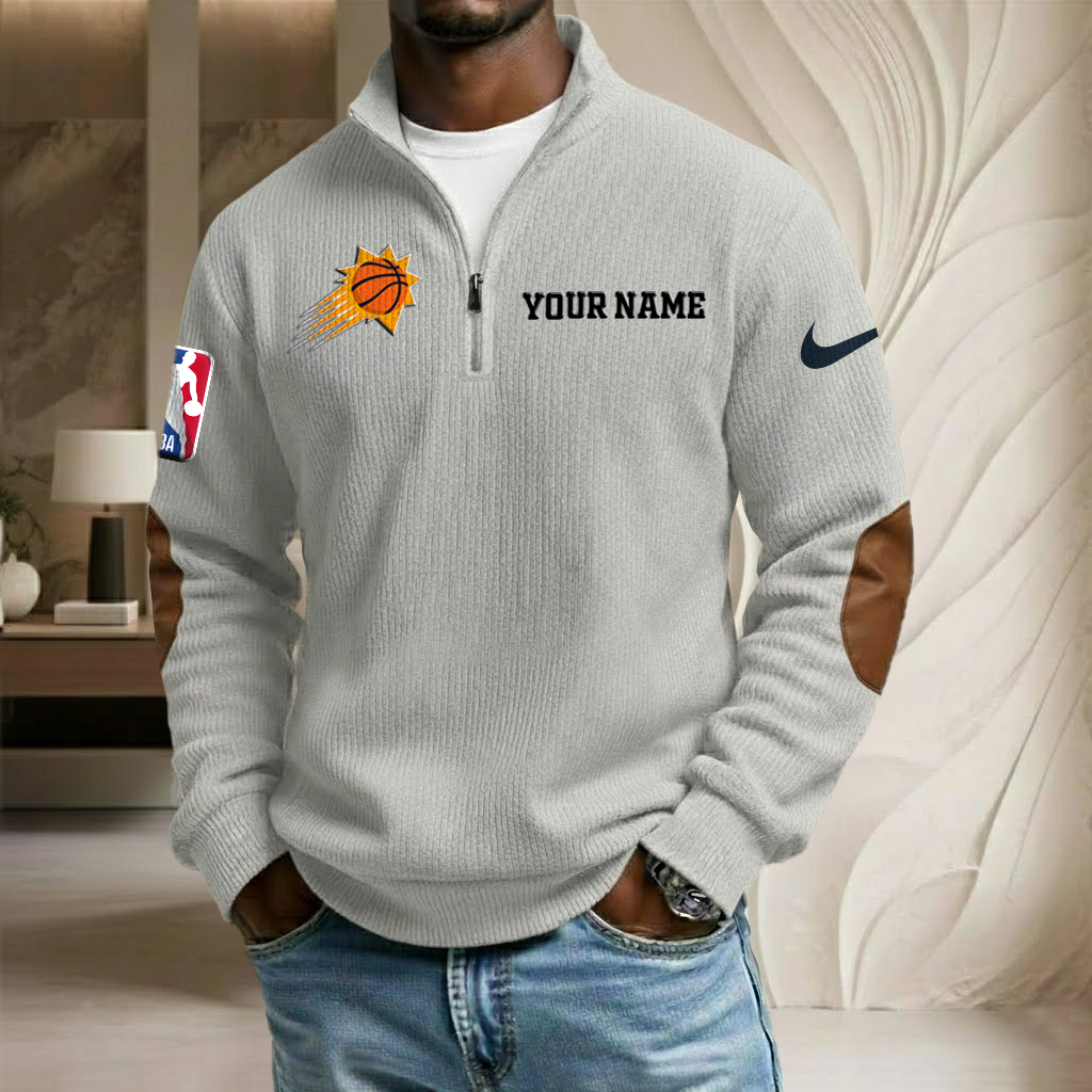 NBA x PHO Custom Name Stand Collar Half-zip Sweatshirt HLP HLPHUONG