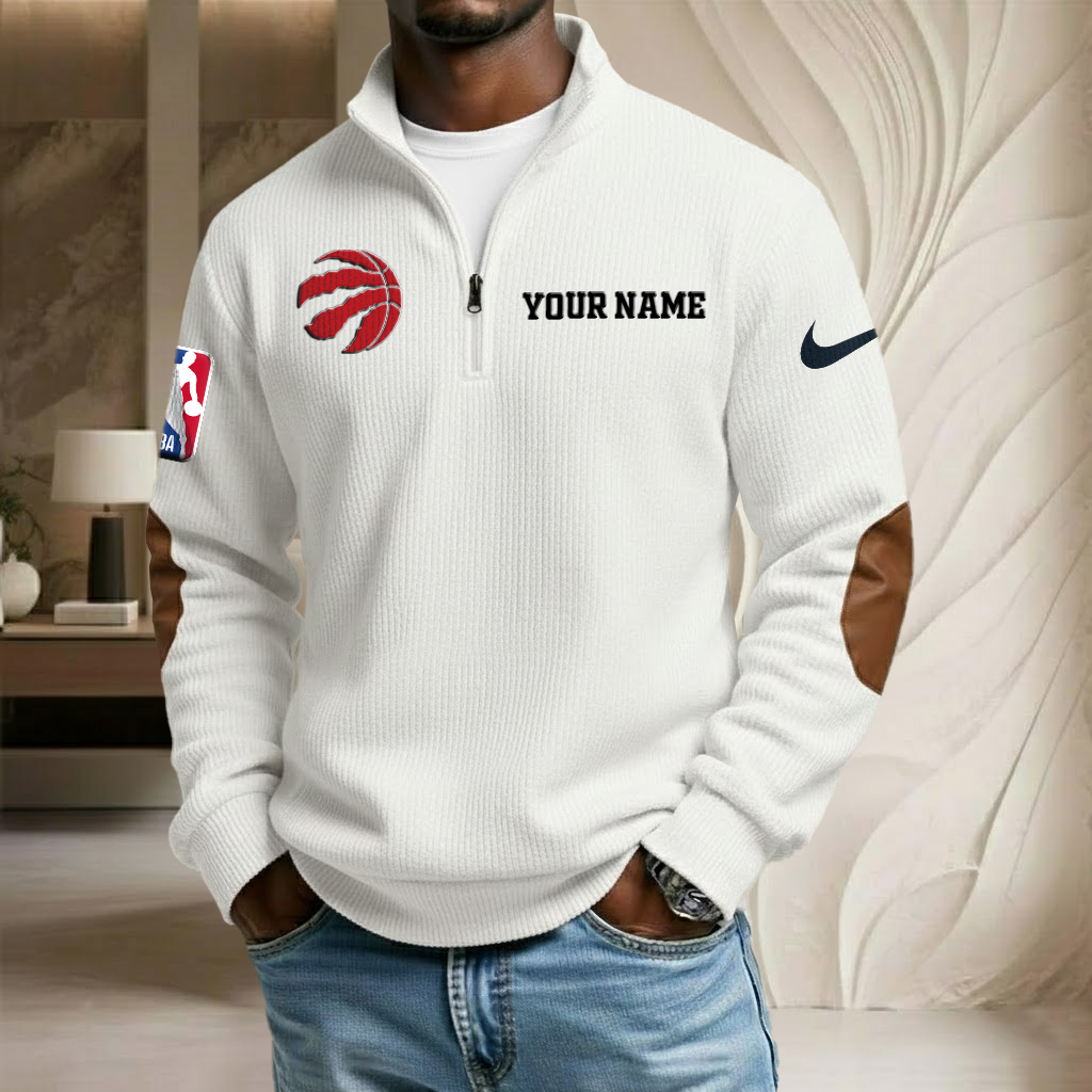 NBA x TOR Custom Name Stand Collar Half-zip Sweatshirt HLP HLPHUONG