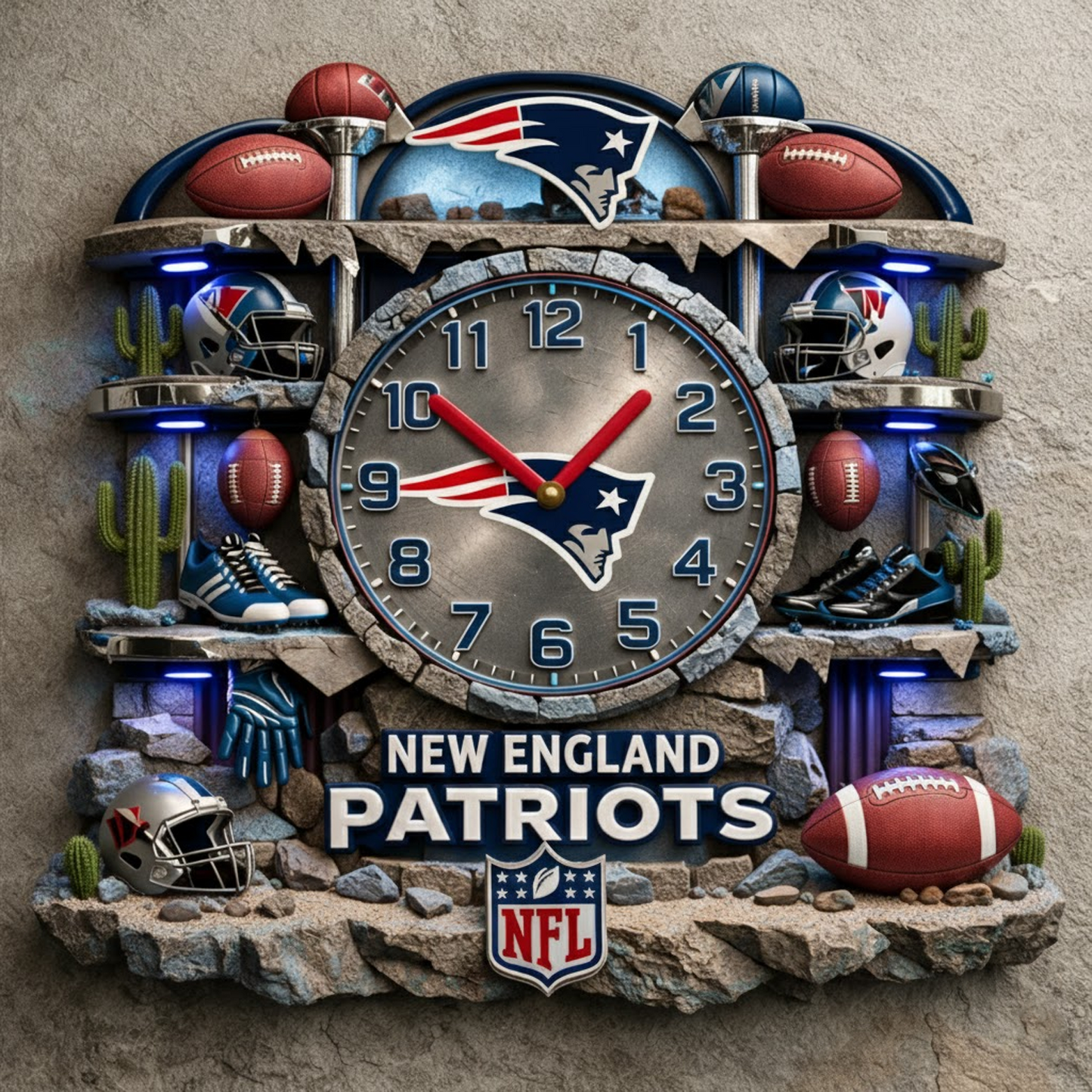 NE X NFL Master Arena Clock NAK NHT