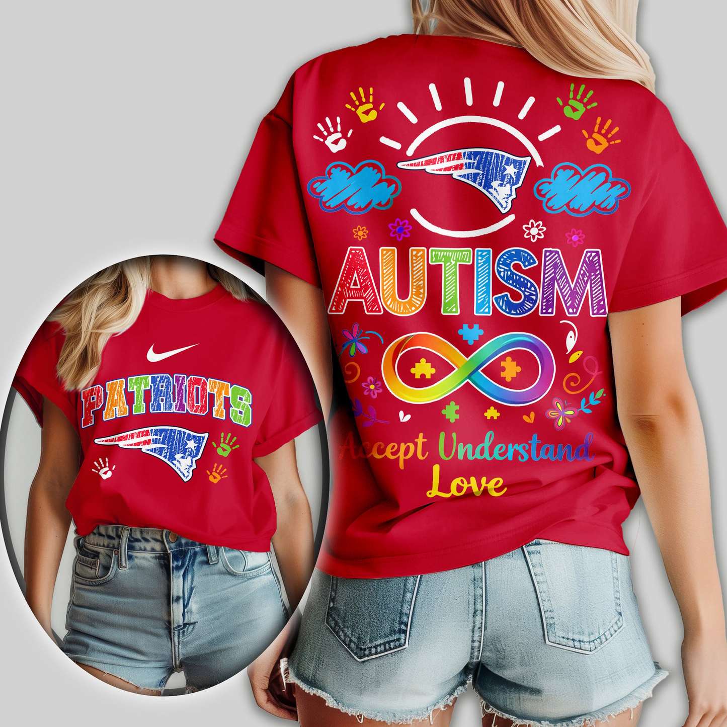 NEP Premium NFL National Autism Acceptance Month Women Shirt DDT NTL