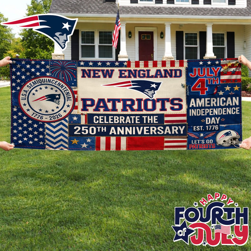 NEP Premium NFL Patchwork America 250 Fabric Banner DDT NTL