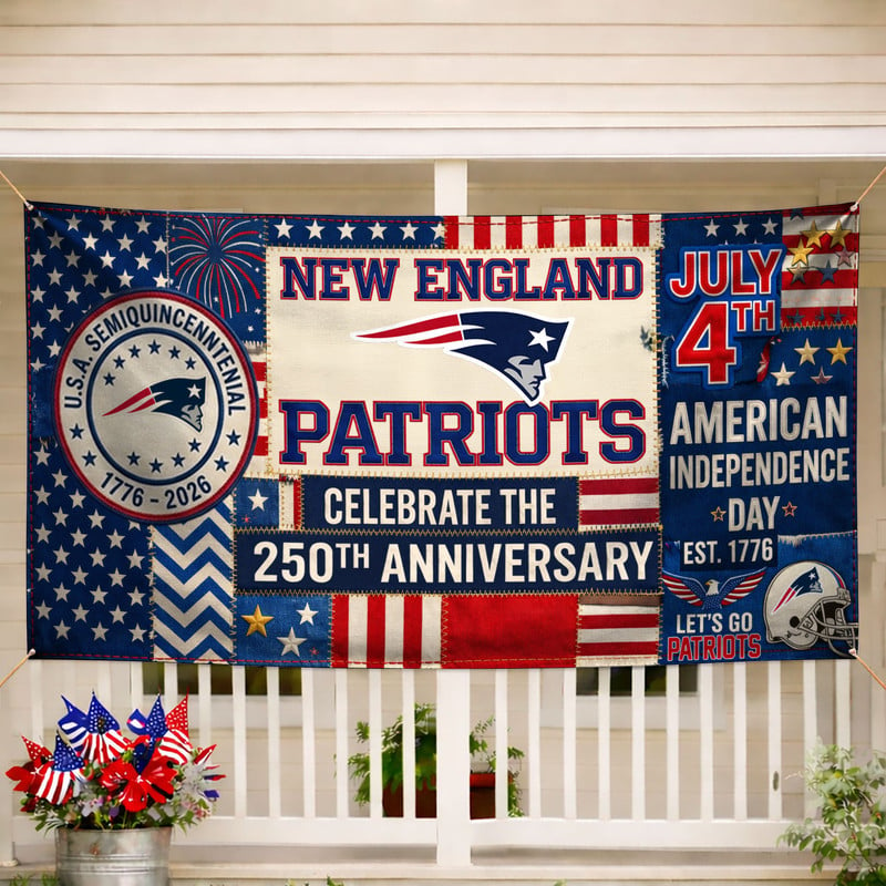 NEP Premium NFL Patchwork America 250 Fabric Banner DDT NTL