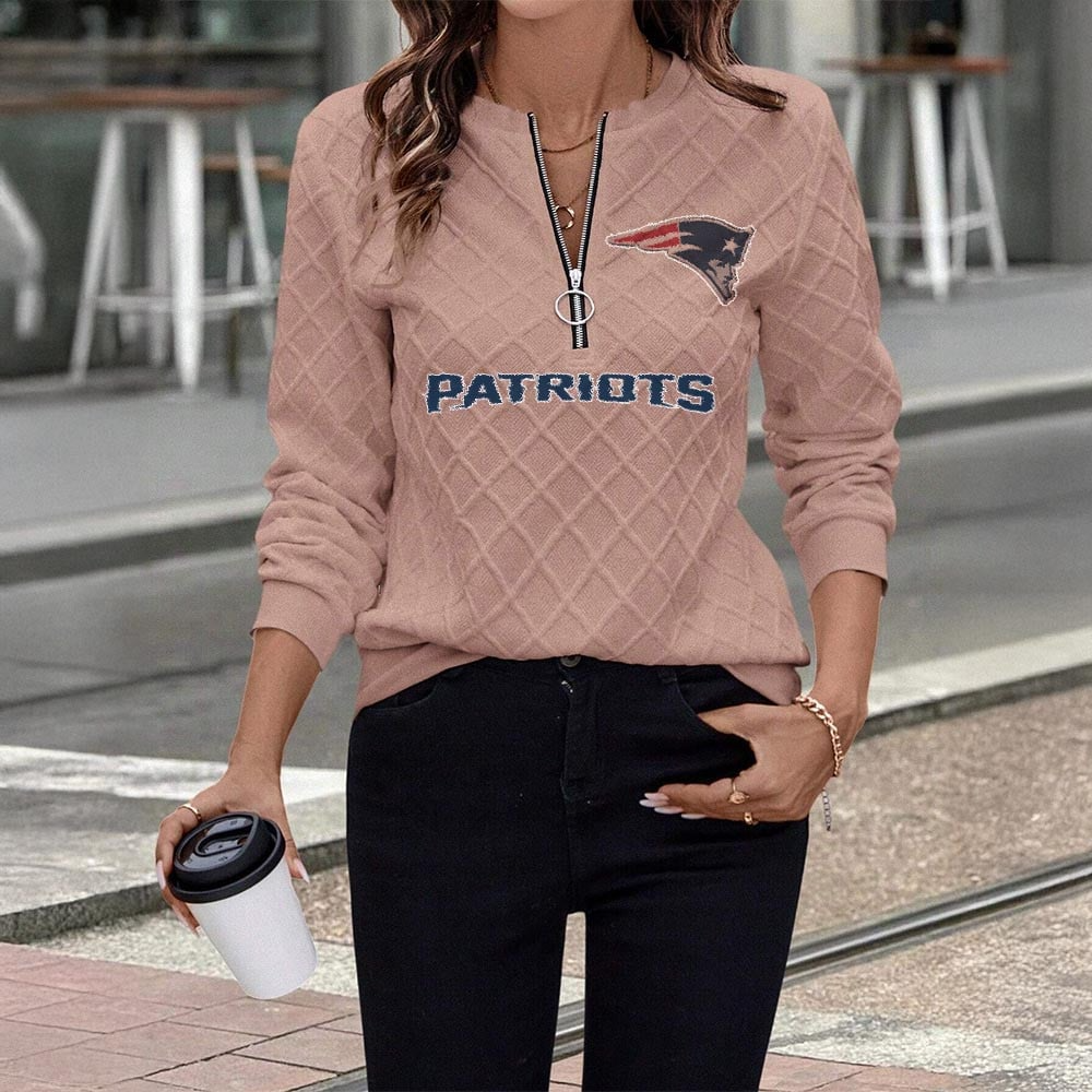 NEP x NFL Women's Knit Textured Fabric Zip Up Sweatshirt DDT CTND