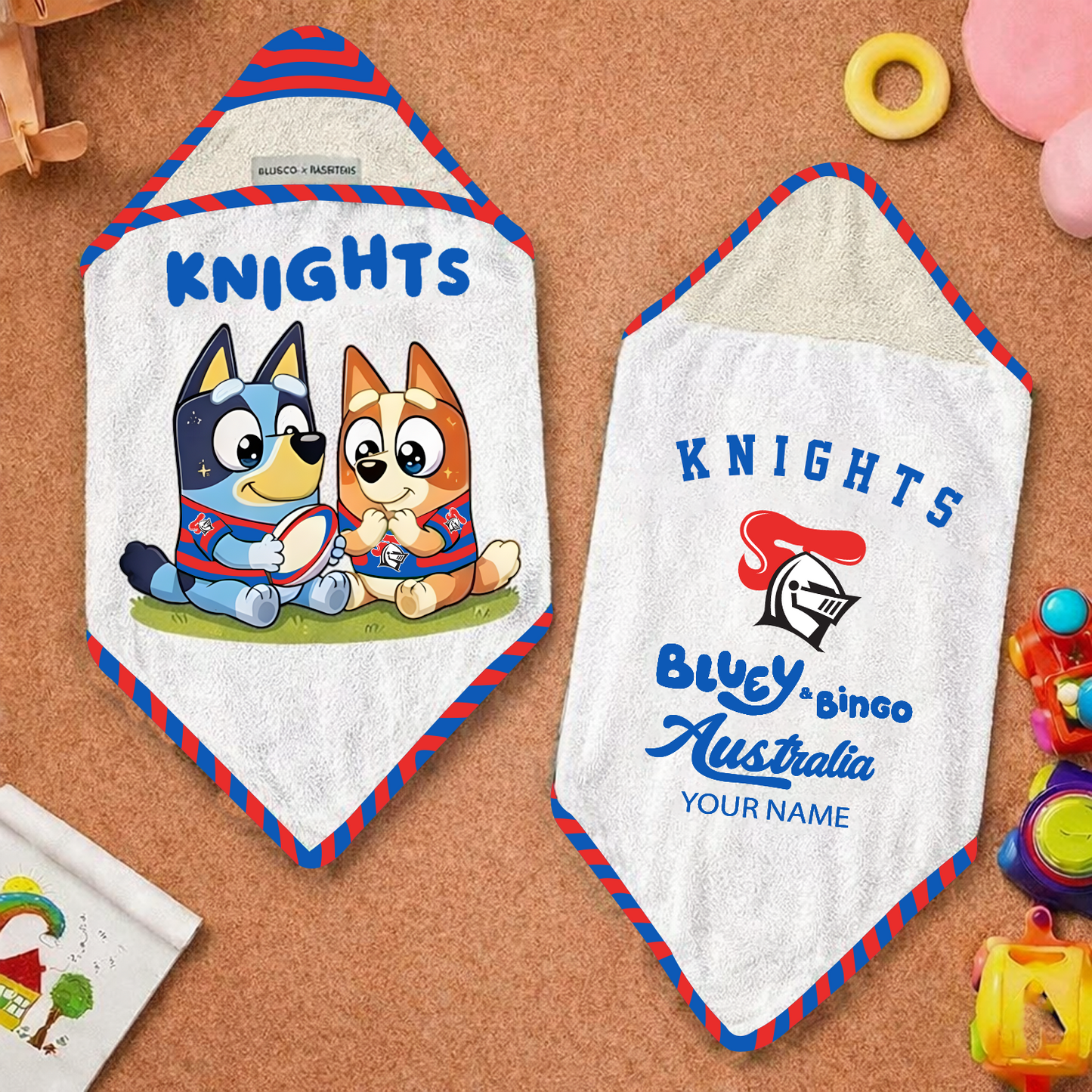 NEW x NRL Cute Baby Bath Hooded Towel NAK NHT