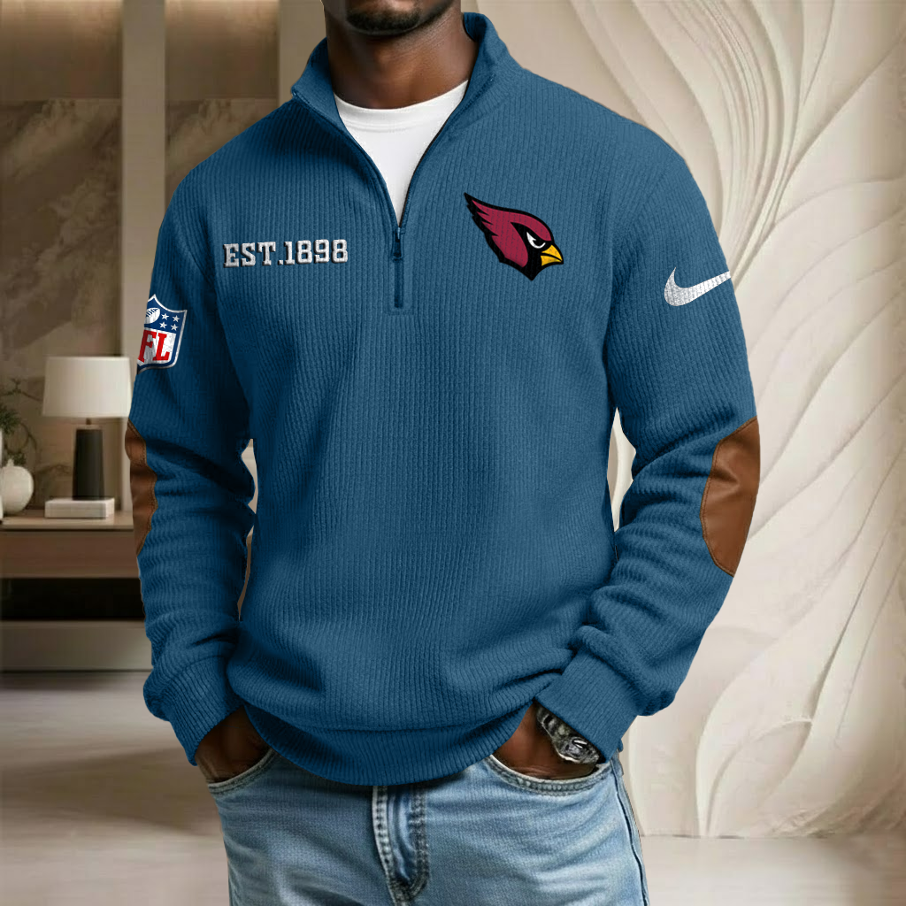 NFL x ARI EST Year Stand Collar Half-zip Sweatshirt HLP HLPHUONG