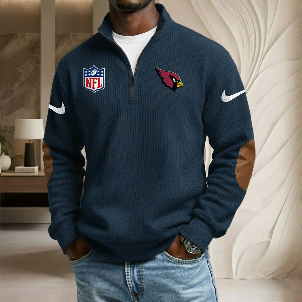 NFL x ARI Sport Team Stand Collar Half-zip Sweatshirt HLP HLPHUONG