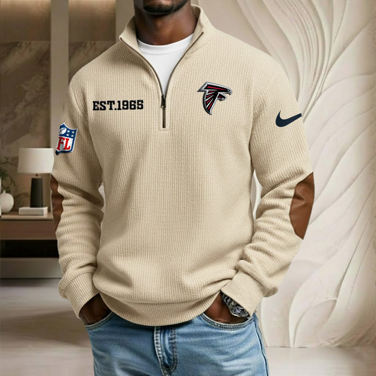 NFL x ATL EST Year Stand Collar Half-zip Sweatshirt HLP HLPHUONG