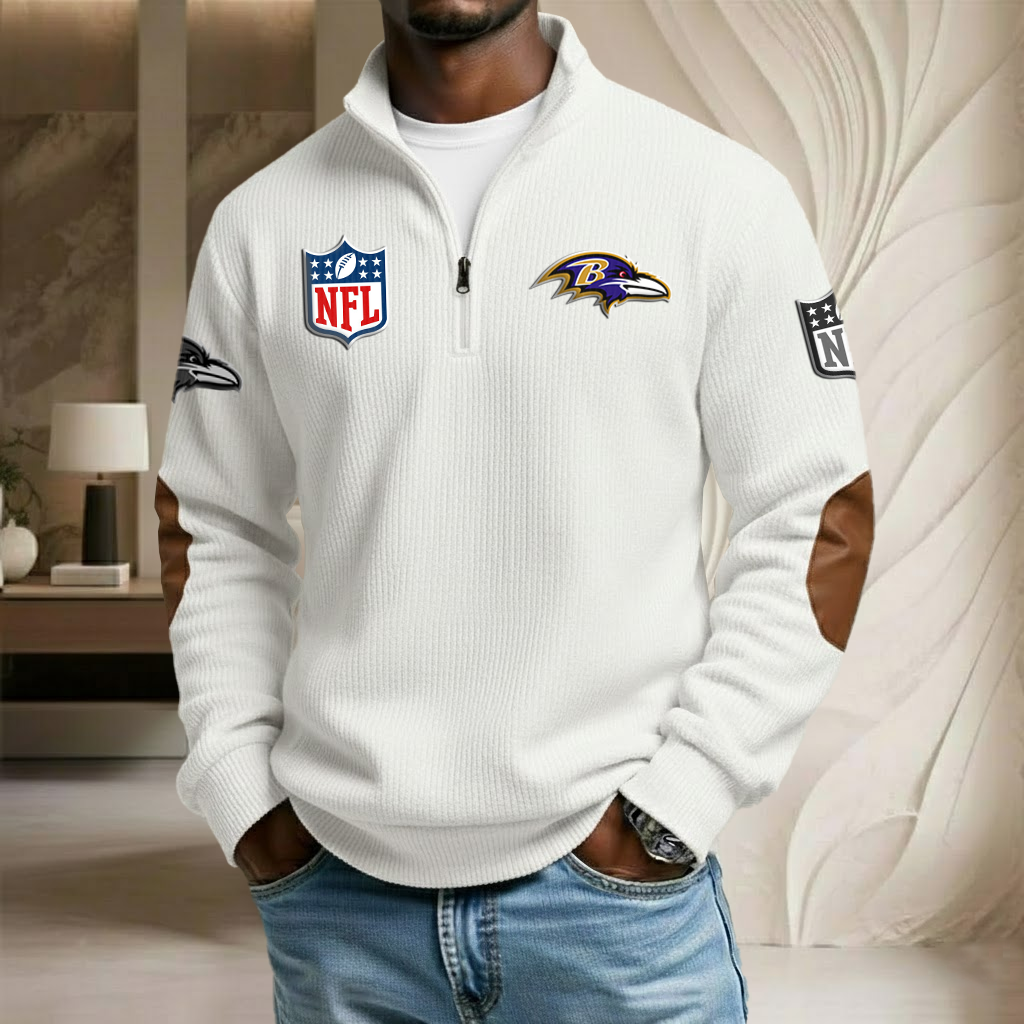 NFL x BAL Stand Collar Half-zip Sweatshirt HLP HLPHUONG