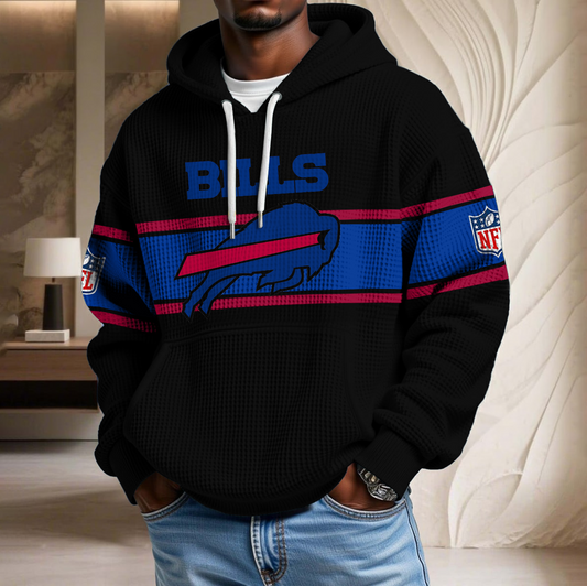 NFL x BUF Black Version Waffle Hoodie HLP HLPHUONG