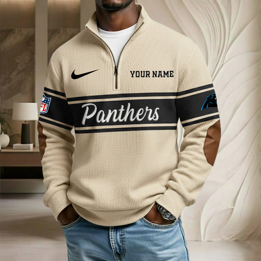 NFL x CAR Custom Name Stand Collar Half-zip Sweatshirt HLP HLPHUONG
