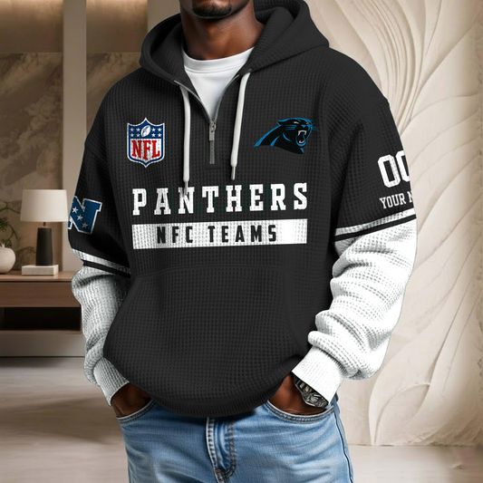 NFL x CAR Team Custom Waffle Half Zip Hoodie HLP HLPHUONG