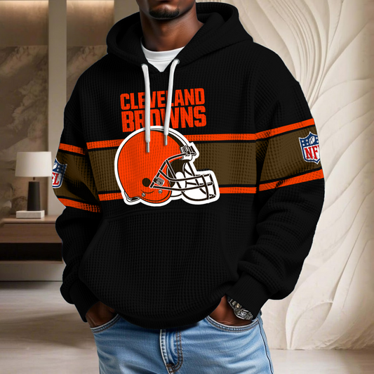 NFL x CLE Black Version Waffle Hoodie HLP HLPHUONG