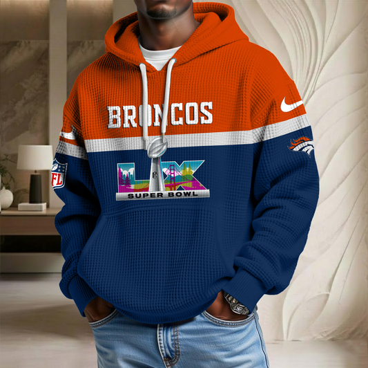 NFL x DEN SB LX Waffle Hoodie HLP HLPHUONG