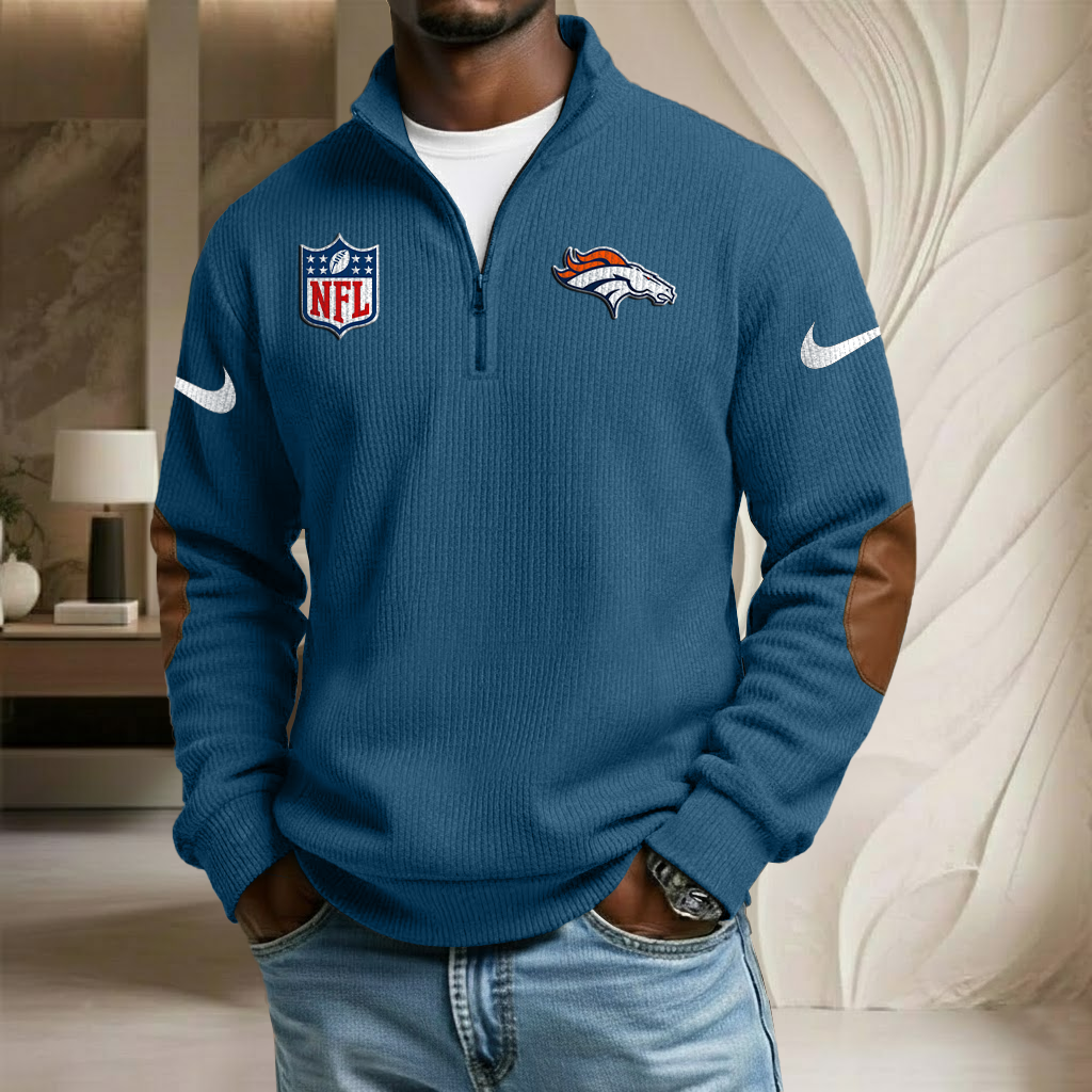 NFL x DEN Sport Team Stand Collar Half-zip Sweatshirt HLP HLPHUONG