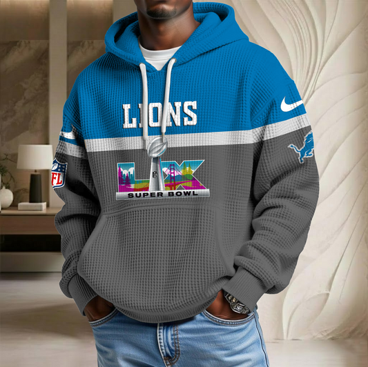 NFL x DET SB LX Waffle Hoodie HLP HLPHUONG