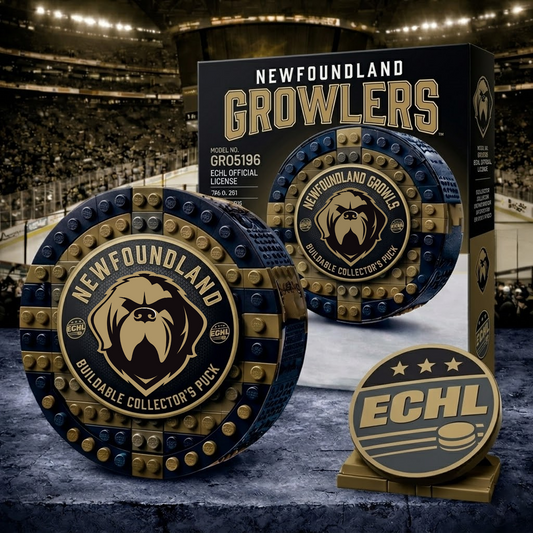 NFL x ECHL Hockey Puck Building Block Set NAK NHT