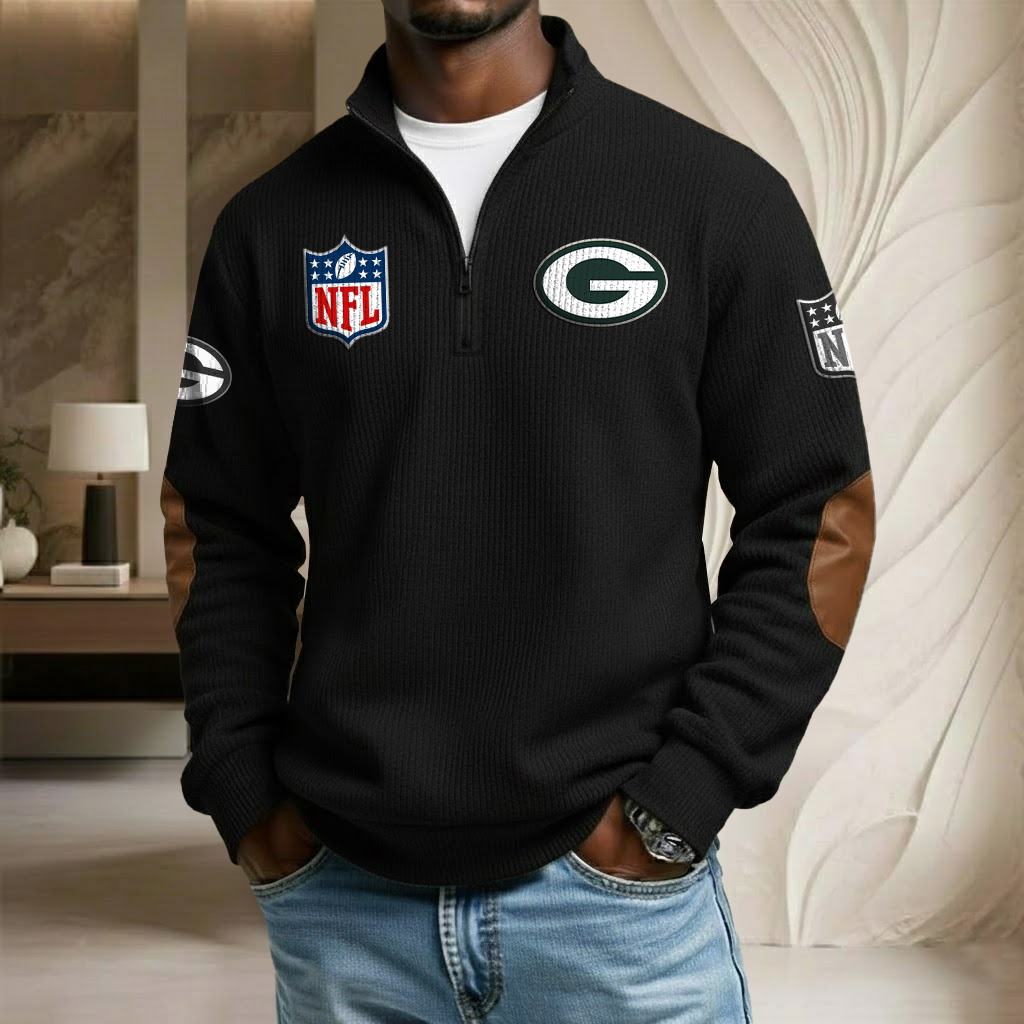 NFL x GB Stand Collar Half-zip Sweatshirt HLP HLPHUONG