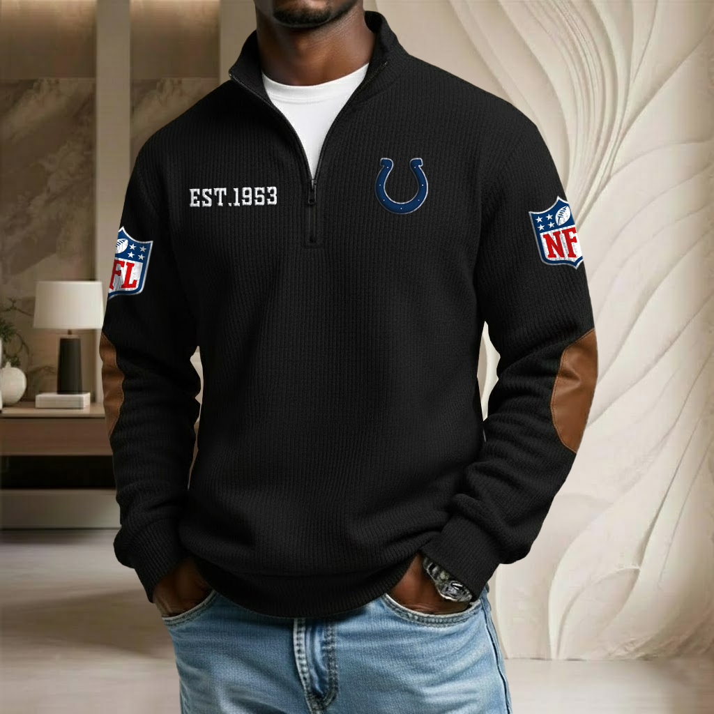 NFL x IND EST Stand Collar Half-zip Sweatshirt HLP HLPHUONG