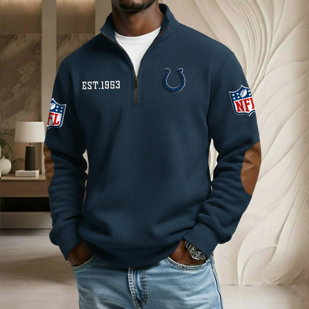 NFL x IND EST Stand Collar Half-zip Sweatshirt HLP HLPHUONG