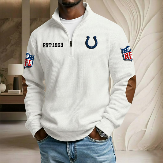 NFL x IND EST Stand Collar Half-zip Sweatshirt HLP HLPHUONG