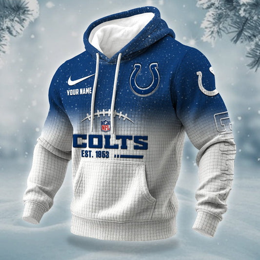 NFL x IND Personalized Name Waffle Hoodie HLP HLPHUONG