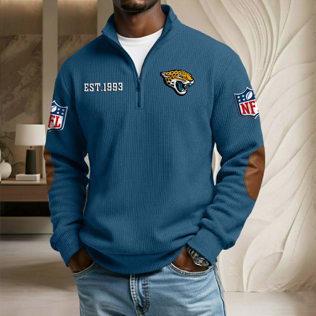 NFL x JAX EST Stand Collar Half-zip Sweatshirt HLP HLPHUONG