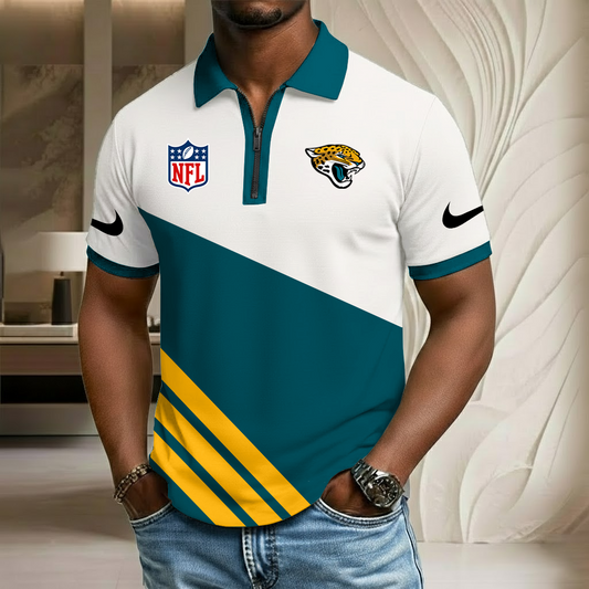 NFL x JAX Sport Zip Polo Golf Shirt HLP HLPHUONG