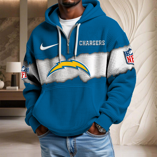 NFL x LAC Crack Waffle Half Zip Hoodie HLP HLPHUONG