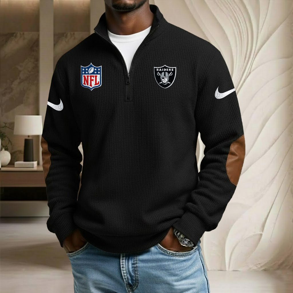 NFL x LV Sport Team Stand Collar Half-zip Sweatshirt HLP HLPHUONG