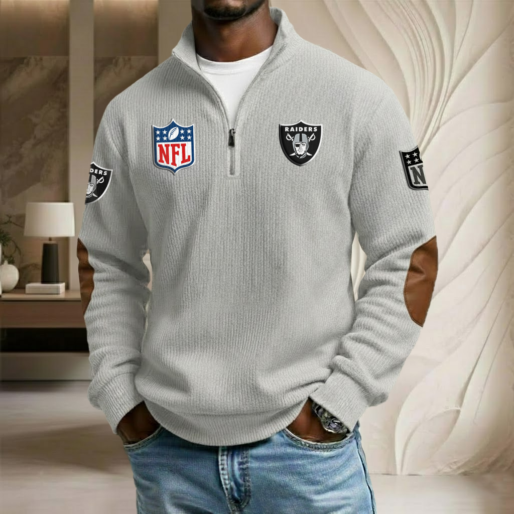 NFL x LV Stand Collar Half-zip Sweatshirt HLP HLPHUONG
