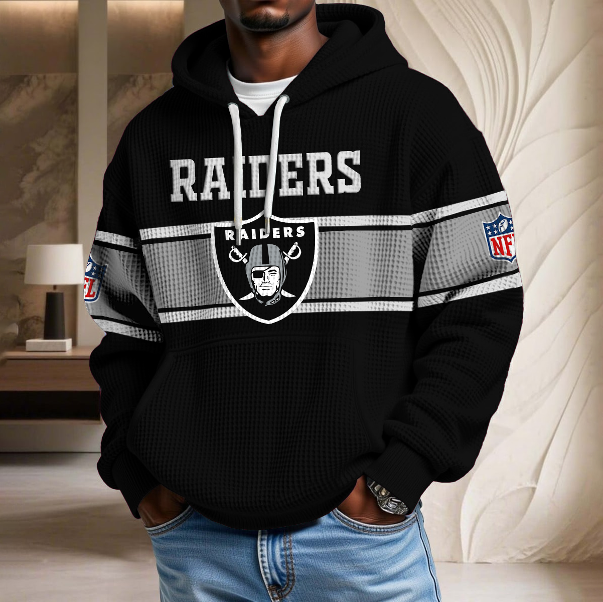 NFL x LV Waffle Hoodie HLP HLPHUONG