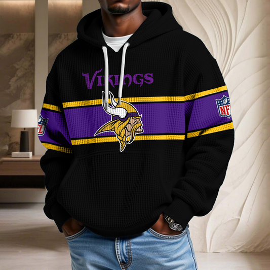 NFL x MIN Black Version Waffle Hoodie HLP HLPHUONG