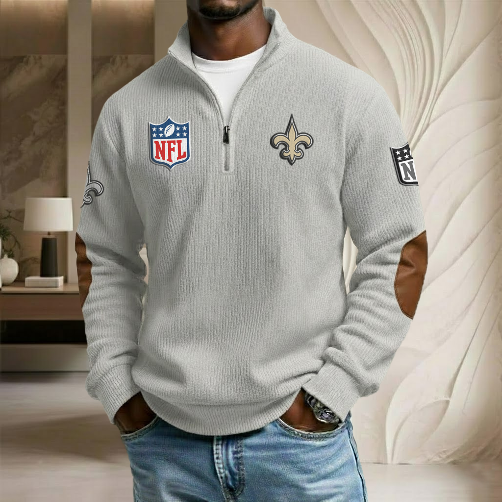 NFL x NO Stand Collar Half-zip Sweatshirt HLP HLPHUONG