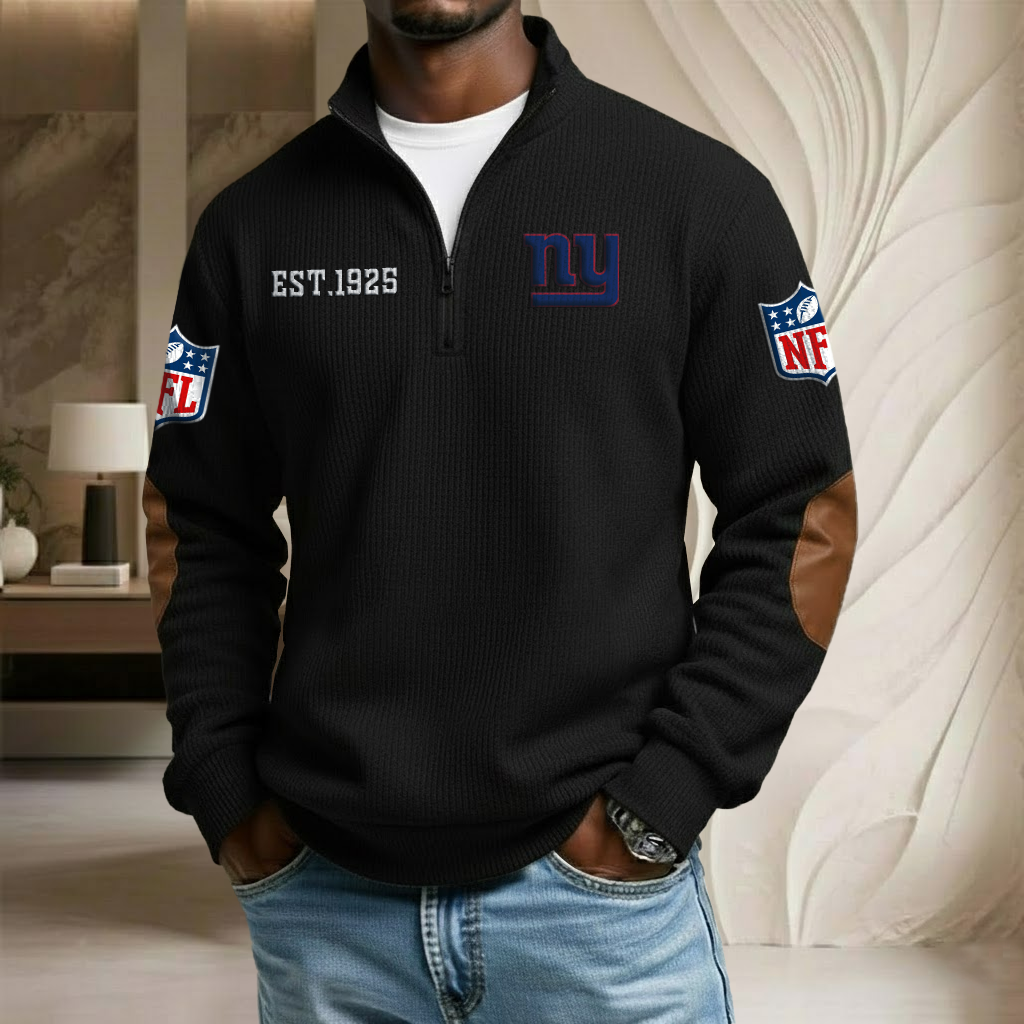 NFL x NYG EST Stand Collar Half-zip Sweatshirt HLP HLPHUONG