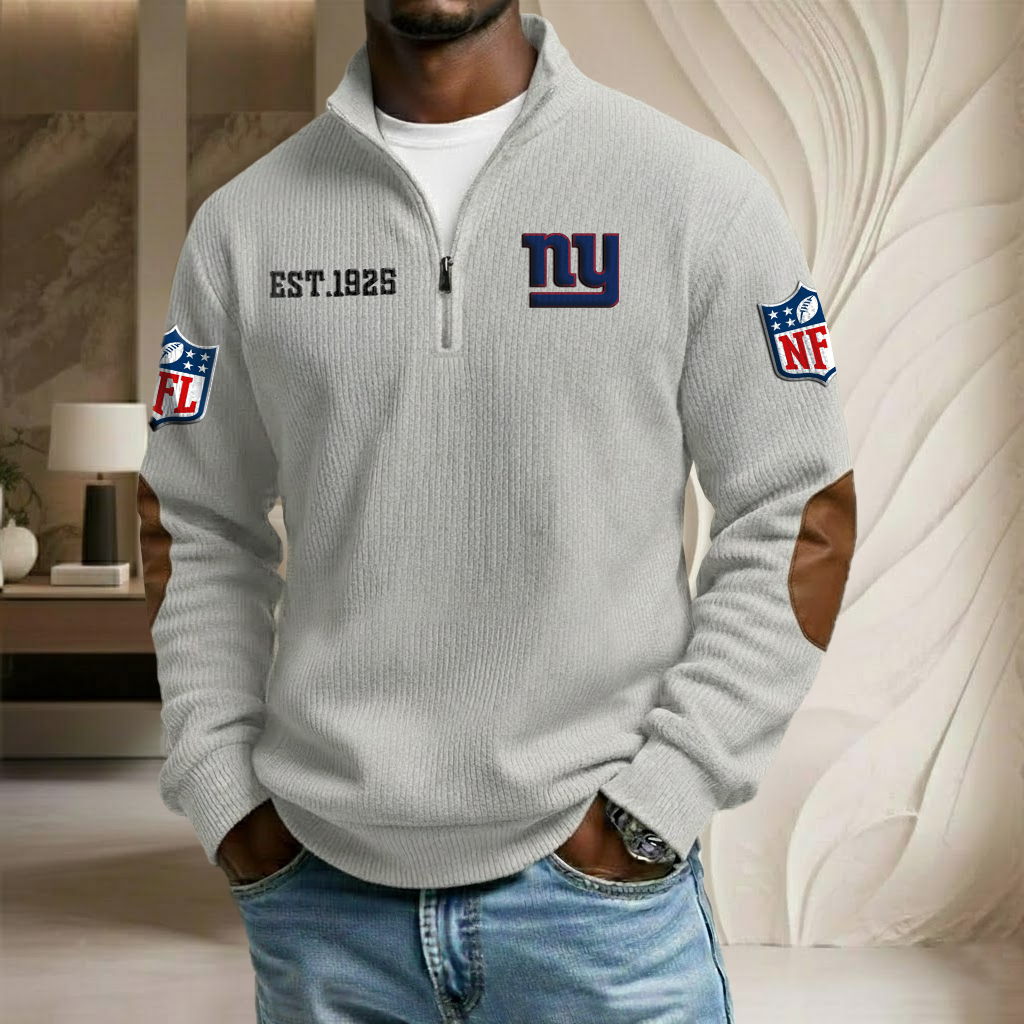 NFL x NYG EST Stand Collar Half-zip Sweatshirt HLP HLPHUONG