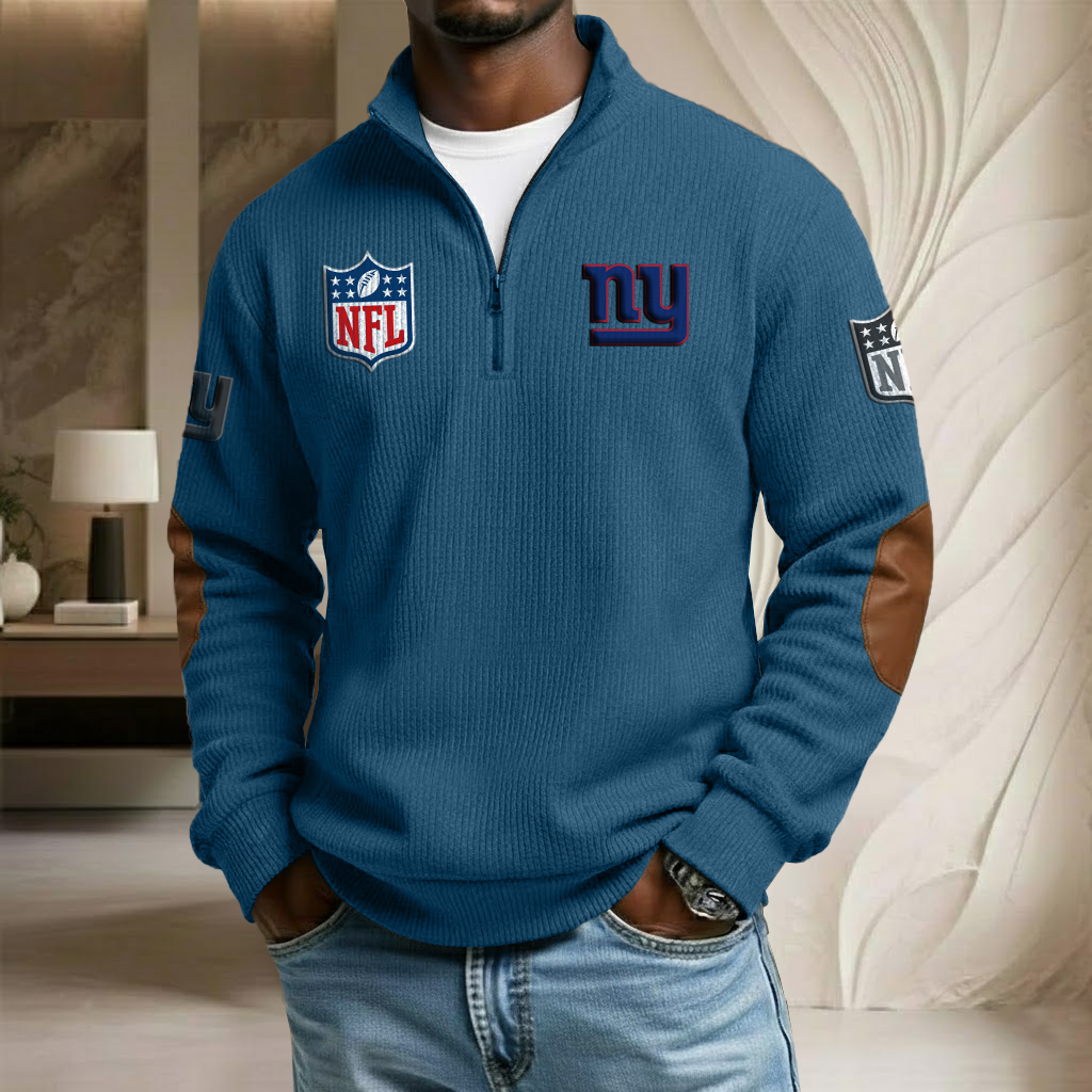 NFL x NYG Stand Collar Half-zip Sweatshirt HLP HLPHUONG
