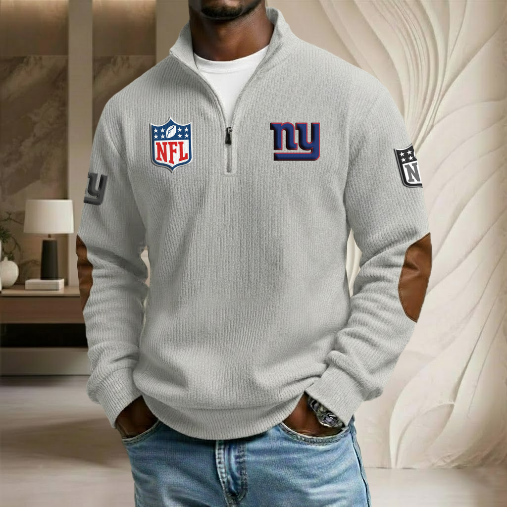 NFL x NYG Stand Collar Half-zip Sweatshirt HLP HLPHUONG