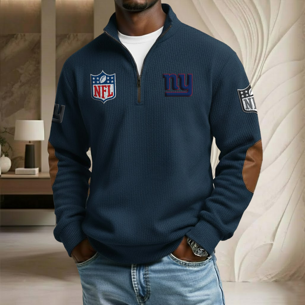 NFL x NYG Stand Collar Half-zip Sweatshirt HLP HLPHUONG