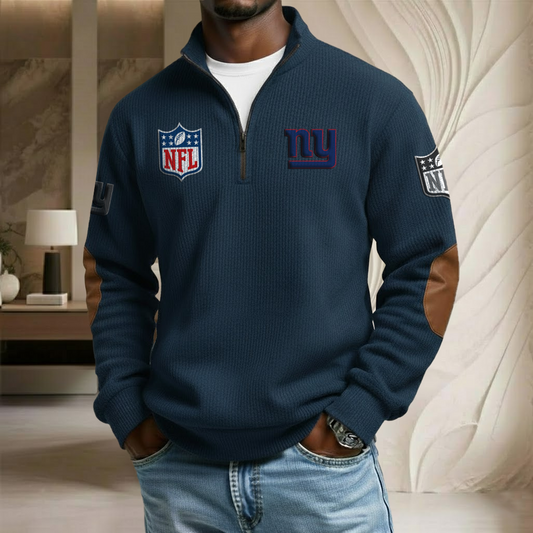 NFL x NYG Stand Collar Half-zip Sweatshirt HLP HLPHUONG