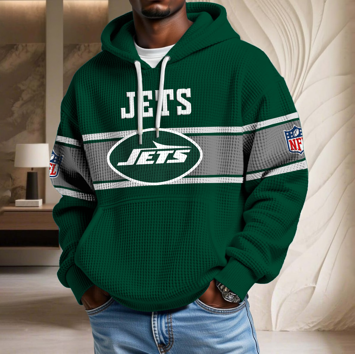 NFL x NYJ Waffle Hoodie HLP HLPHUONG