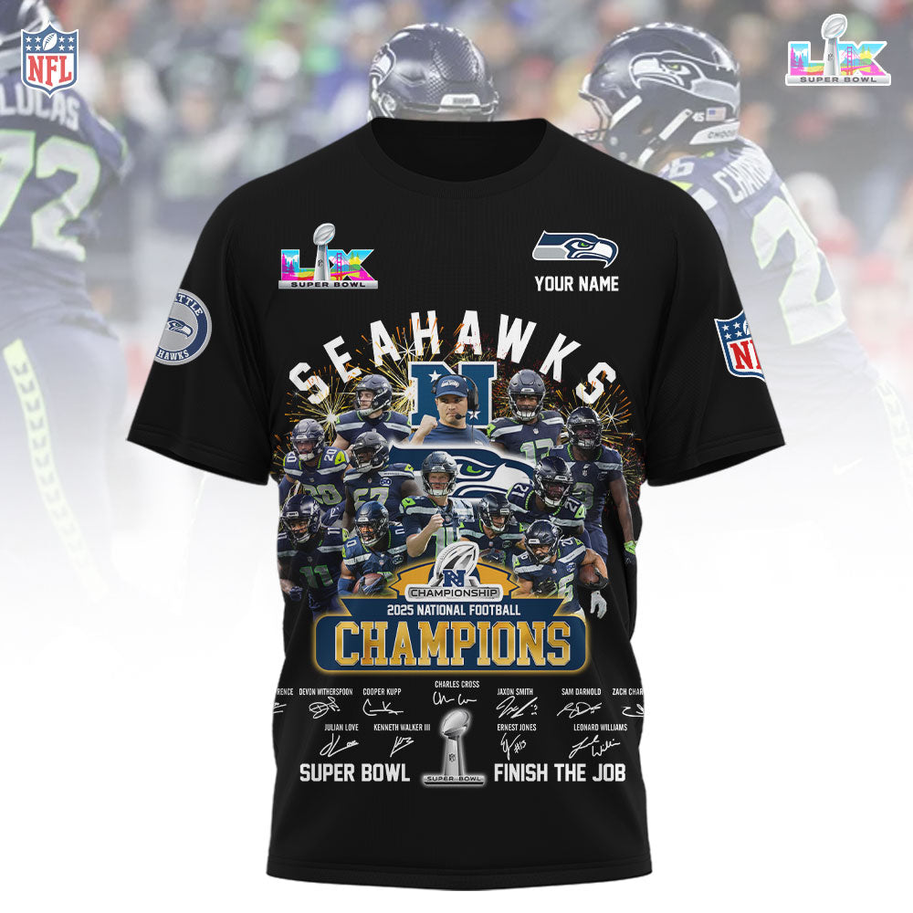 NFL x SEA SB Champion Custom Name Shirt HLP HLPHUONG