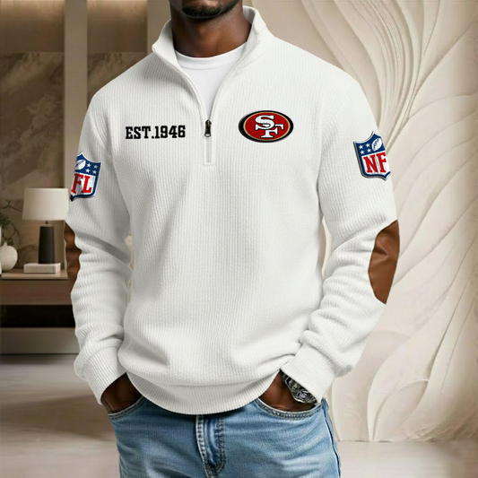 NFL x SF EST Stand Collar Half-zip Sweatshirt HLP HLPHUONG
