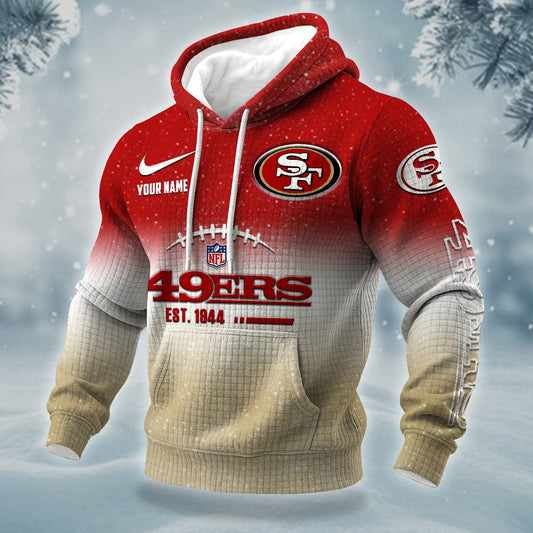 NFL x SF Personalized Name Waffle Hoodie HLP HLPHUONG