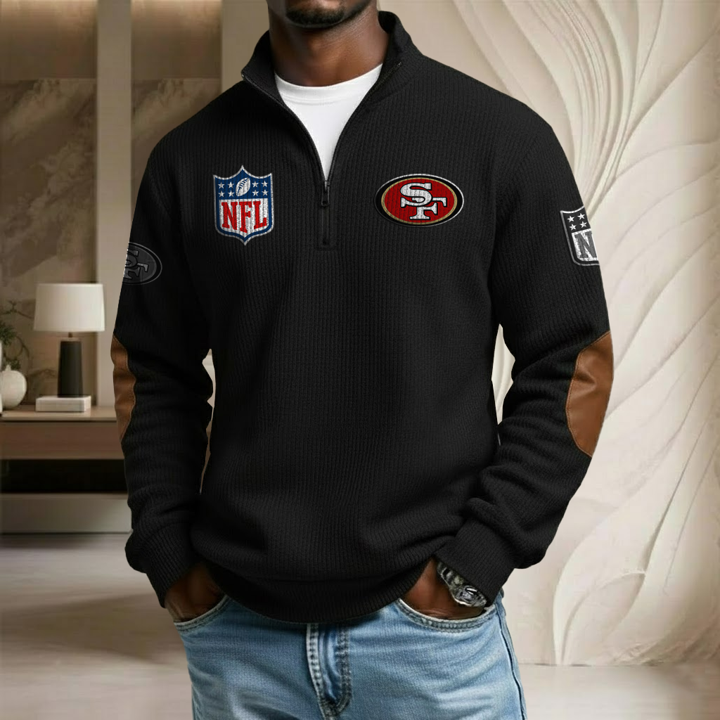 NFL x SF Stand Collar Half-zip Sweatshirt HLP HLPHUONG