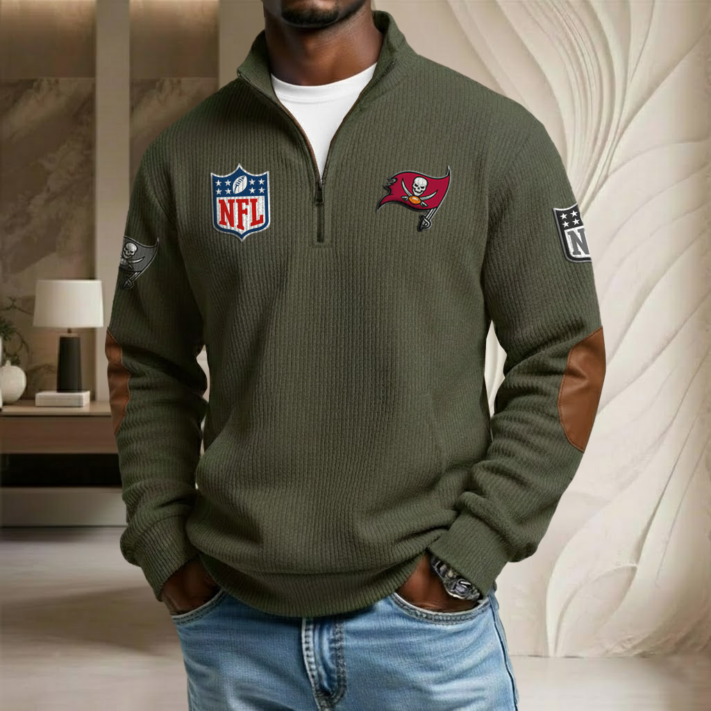 NFL x TB Stand Collar Half-zip Sweatshirt HLP HLPHUONG